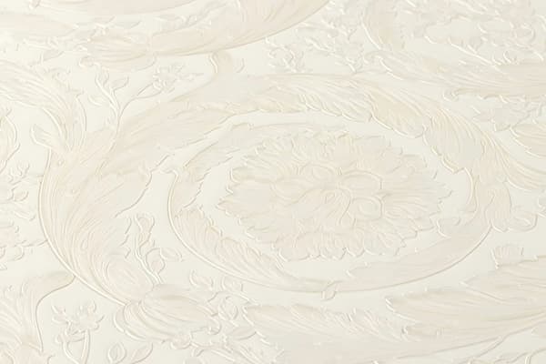 Non woven-tapet barock Profhome 935832-GU texturerad glansigt mönster matt bakgrund färg grädde silver 7,04 m2
