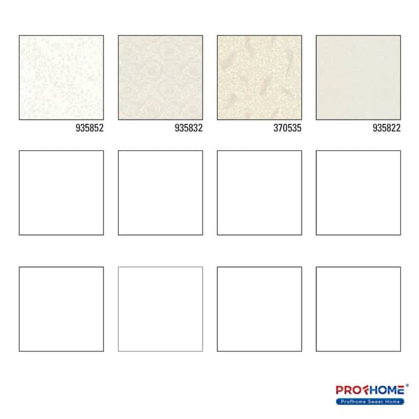 Non woven-tapet blomster Profhome 935852-GU lätt texturerad glansigt färg grädde brons 7,04 m2