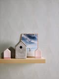 Miniatyrbild 7 av 8: Övermålningsbar tapet romboidmönster Profhome 938731-GU texturerad matt färg vit 26,5 m2