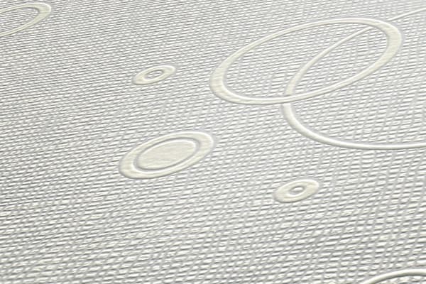 Övermålningsbar tapet geometrisk Profhome 949011-GU texturerad matt färg vit 26,5 m2