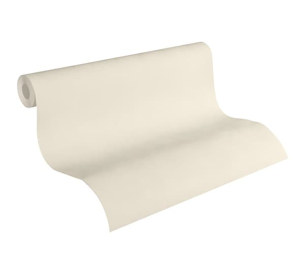 Non woven-tapet uni kulör Profhome 952622-GU texturerad matt färg grädde 5,33 m2
