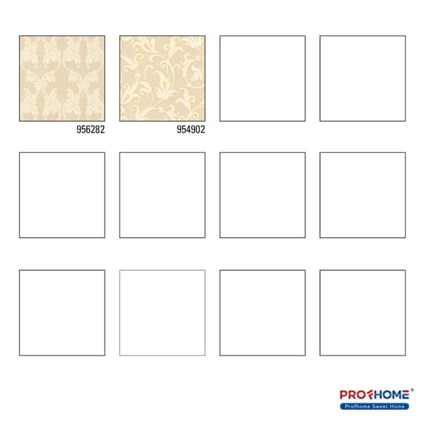 Textiltapet barock Profhome 956282-GU texturerad matt färg beige gul 5,33 m2