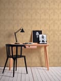 Miniatyrbild 5 av 8: Textiltapet barock Profhome 956283-GU texturerad matt färg orange beige 5,33 m2