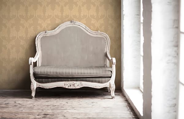 Textiltapet barock Profhome 956283-GU texturerad matt färg orange beige 5,33 m2