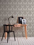 Pikkukuva 5 / 8: Tekstiilitapetti Barokki Profhome 956286-GU rakenteellinen matta färg harmaa beige 5,33 m2