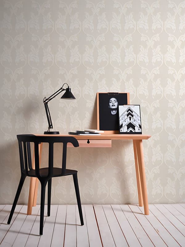 Tekstiltapet barok Profhome 956287-gu tekstureret mat färg beige creme guld 5,33 m2