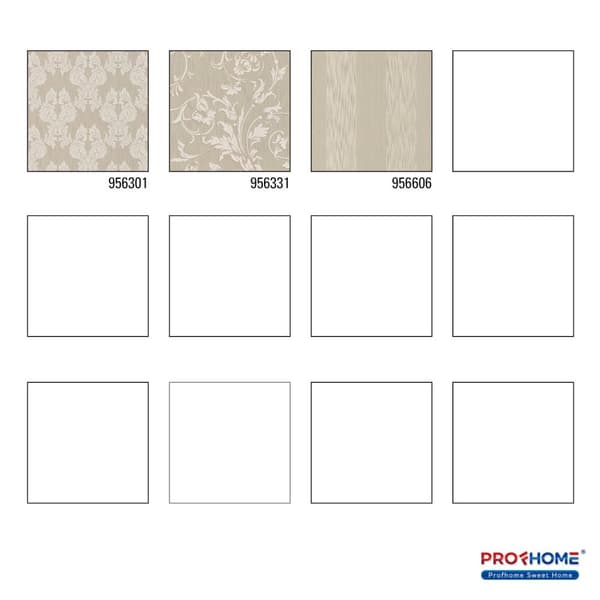 Tekstiltapet barok Profhome 956301-gu tekstureret mat färg beige 5,33 m2