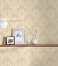 Miniatyrbild 7 av 8: Textiltapet barock Profhome 956302-GU texturerad matt färg beige gul 5,33 m2