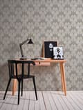 Miniatyrbild 5 av 8: Textiltapet barock Profhome 956306-GU texturerad matt färg grå beige 5,33 m2