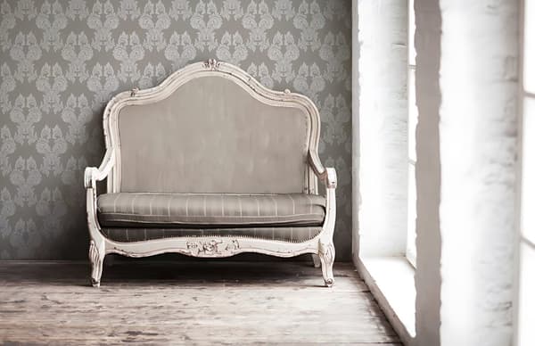 Textiltapet barock Profhome 956306-GU texturerad matt färg grå beige 5,33 m2