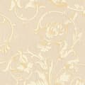 Miniatyrbild 1 av 8: Textiltapet Blommig Profhome 956332-GU texturerad matt färg grädde guld beige 5,33 m2