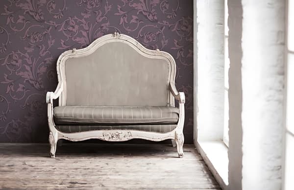 Tekstiltapet blomstret Profhome 956335-gu tekstureret mat färg violet 5,33 m2