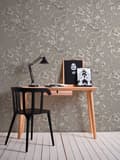 Miniatyrbild 5 av 8: Textiltapet Blommig Profhome 956336-GU texturerad matt färg grå beige 5,33 m2