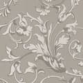 Miniatyrbild 1 av 8: Textiltapet Blommig Profhome 956336-GU texturerad matt färg grå beige 5,33 m2