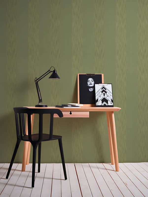 Textiltapet tyg utseende Profhome 956604-GU texturerad matt färg grön 5,33 m2