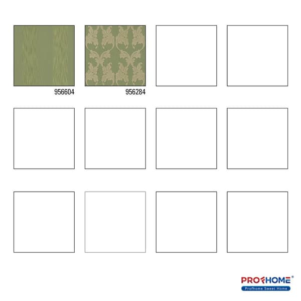 Textiltapet tyg utseende Profhome 956604-GU texturerad matt färg grön 5,33 m2
