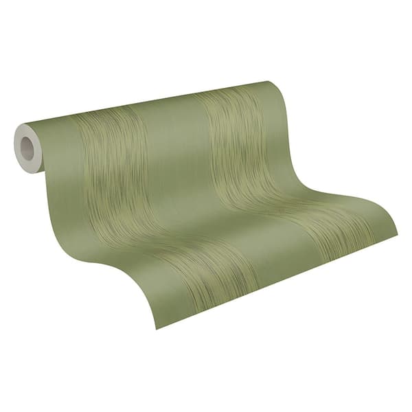 Textiltapet tyg utseende Profhome 956604-GU texturerad matt färg grön 5,33 m2