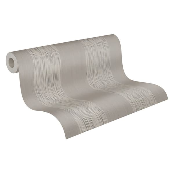 Textiltapet tyg utseende Profhome 956607-GU texturerad matt färg grå 5,33 m2