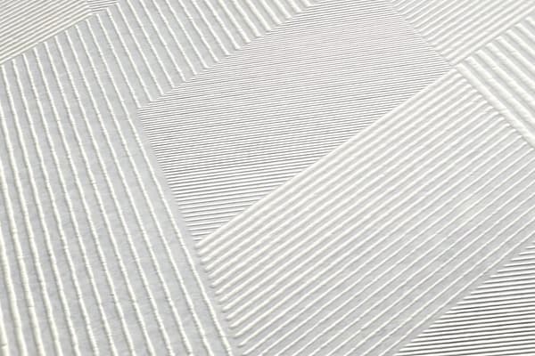 Övermålningsbar tapet romboidmönster Profhome 956851-GU texturerad matt färg vit 5,33 m2