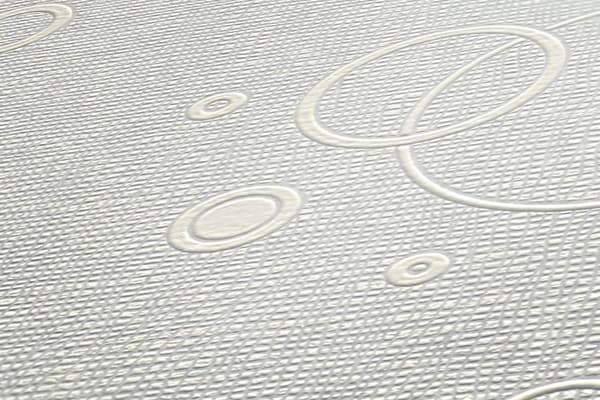 Övermålningsbar tapet geometrisk Profhome 960610-GU texturerad matt färg vit 5,33 m2