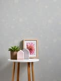 Miniatyrbild 4 av 6: Övermålningsbar tapet geometrisk Profhome 960610-GU texturerad matt färg vit 5,33 m2