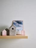 Miniatyrbild 7 av 7: Övermålningsbar tapet uni kulör Profhome 961419-GU lätt texturerad matt färg vit 26,5 m2