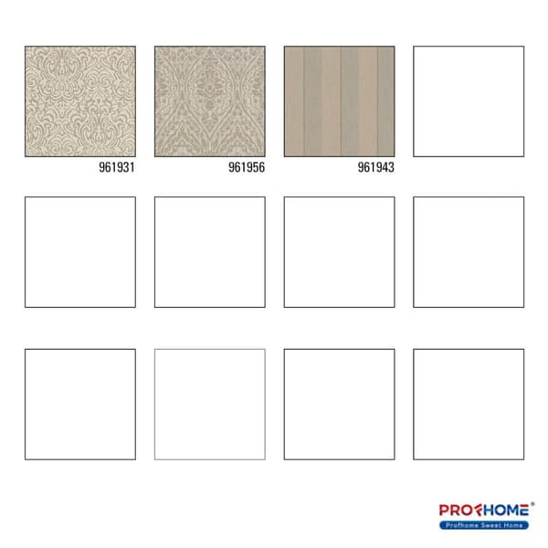 Tekstiltapet Profhome 961931-gu tekstureret mat färg beige brun 5,33 m2