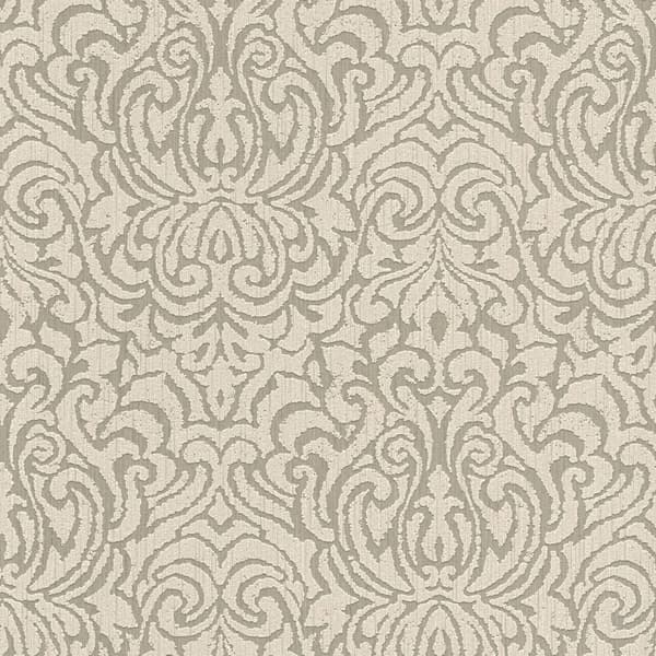 Tekstiltapet Profhome 961931-gu tekstureret mat färg beige brun 5,33 m2