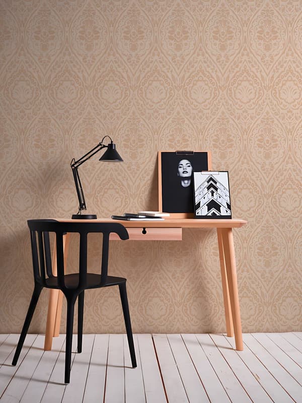 Tekstiilitapetti Profhome 961953-GU rakenteellinen matta färg beige 5,33 m2