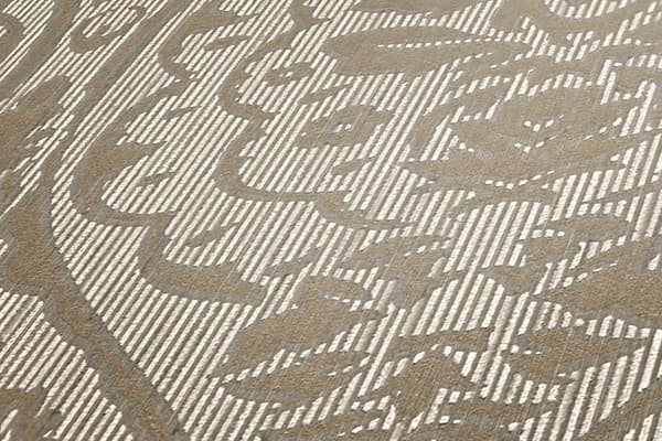 Textiltapet tyg utseende Profhome 961956-GU texturerad matt färg brun beige 5,33 m2
