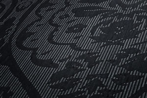 Textiltapet tyg utseende Profhome 961959-GU texturerad matt färg svart grå 5,33 m2