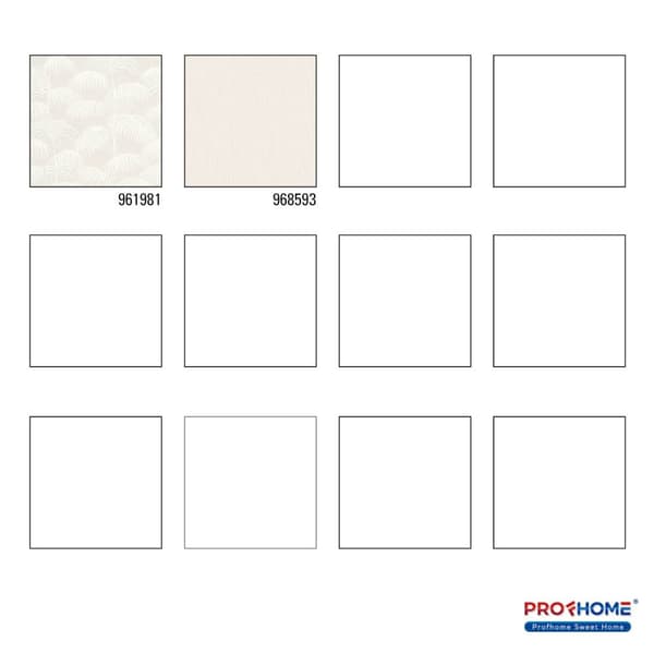 Textiltapet tyg utseende Profhome 961981-GU texturerad matt färg grädde vit 5,33 m2