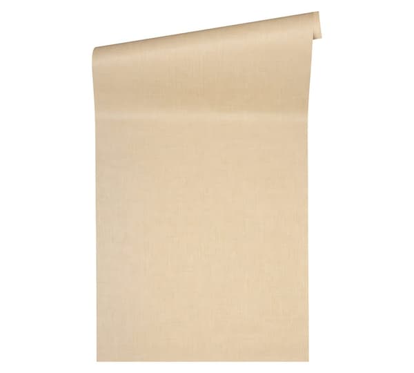 Ikke-vævet tapet ensfarvet Profhome 962332-gu lidt tekstureret blank färg beige 7,04 m2