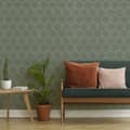 Miniatyrbillede 2 af 4: Superfresco Easy - Non-woven tapet - Hexagon Green - 10mx53cm