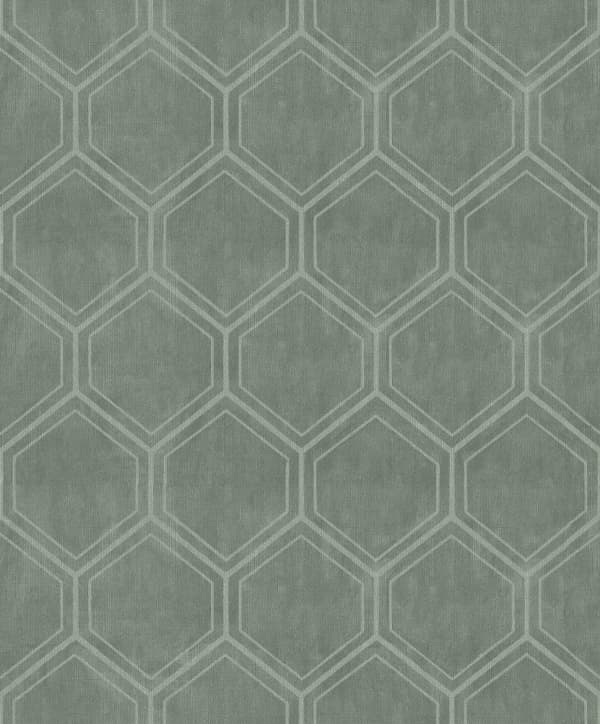 Superfresco Easy - Non-woven tapet - Hexagon Green - 10mx53cm