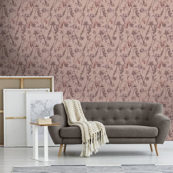 Superfresco Easy - Non-woven tapet - Nadine Pink - 10mx52cm