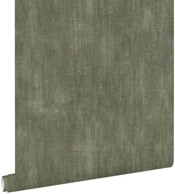 ESTAhome tapet beton-look olivengrønt 0,53 x 10,05 m