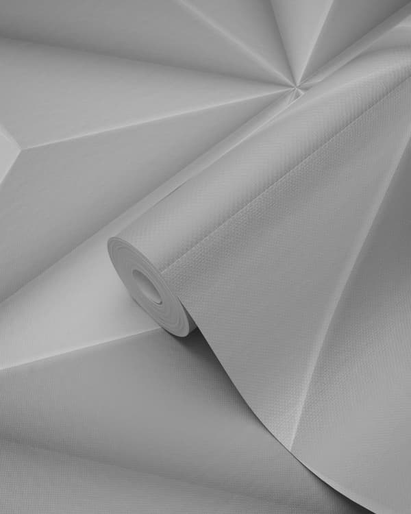 Origin Wallcoverings tapet 3D grafik lysegråt 0,53 x 10,05 m
