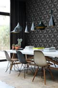 Miniatyrbillede 3 af 8: Origin Wallcoverings tapet 3D grafik mørkegråt 0,53 x 10,05 m