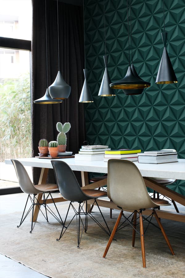Origin Wallcoverings tapet 3D grafik benzinblåt 0,53 x 10,05 m