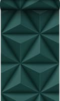 Miniatyrbillede 1 af 7: Origin Wallcoverings tapet 3D grafik benzinblåt 0,53 x 10,05 m