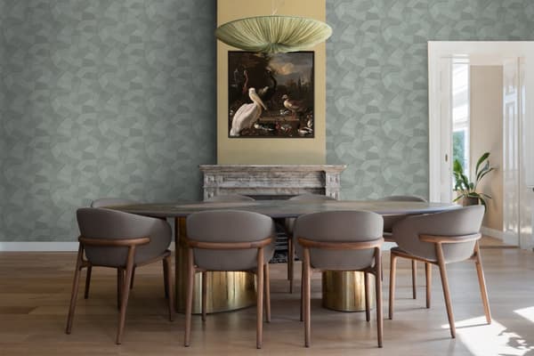 Origin Wallcoverings tapet tredimensionell grafik blågrå 0.53 x 10.05 m
