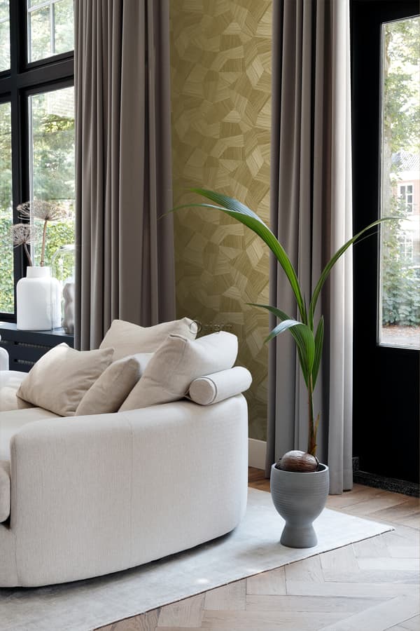 Origin Wallcoverings tapet 3D grafik guld 0.53 x 10.05 m