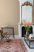 Miniatyrbild 8 av 8: ESTAhome tapet enfärgad linnestruktur varmt beige 0,53 x 10,05 m
