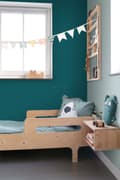 Miniatyrbild 5 av 8: ESTAhome tapet enfärgad linnestruktur bensinblått 0,53 x 10,05 m
