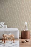 Miniatyrbild 2 av 8: ESTAhome tapet vilda blommor sandfärgat 0.53 x 10.05 m