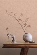 Miniatyrbild 2 av 8: ESTAhome tapet gingkoblad ljus terrakottaröd 0.53 x 10.05 m