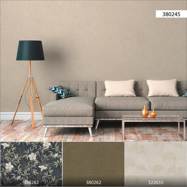 A.S. Création tapet betonglook sandfärgat - AS-380245 - 53 cm x 10,05 m