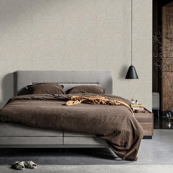 vtwonen - Non-woven tapet - Classic curl ljusgrå - 10mx53cm
