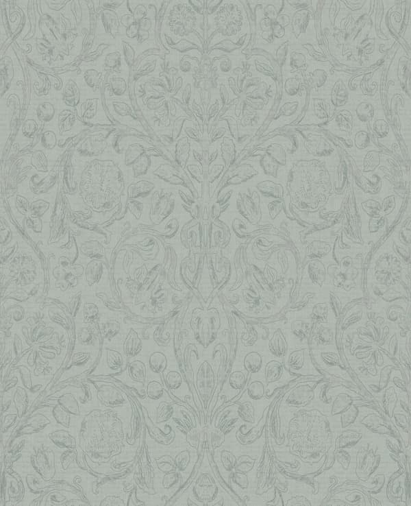 vtwonen - Non-woven tapet - Klassisk krøllet havgrøn - 10mx53cm